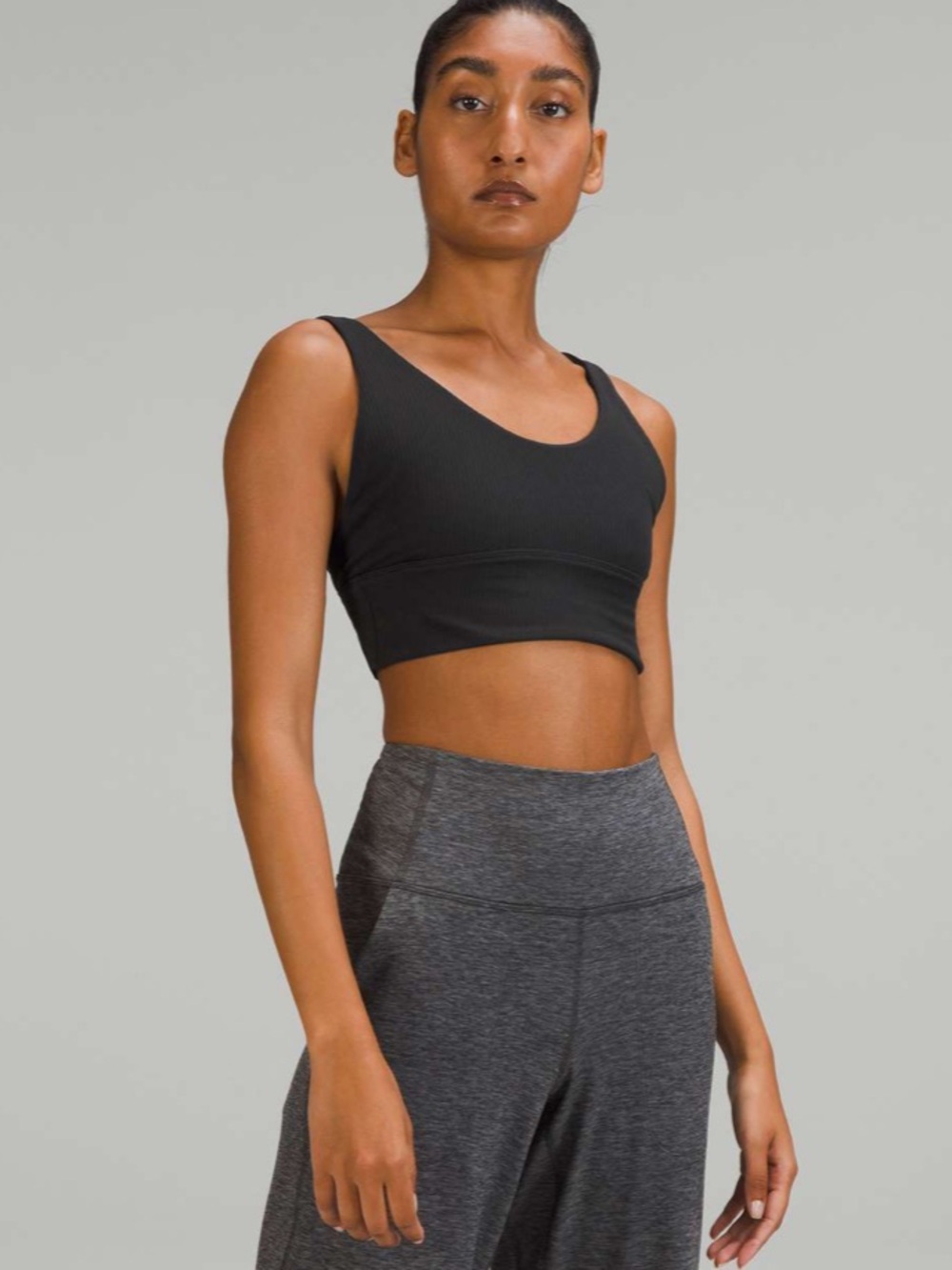 Lululemon Align Ribbed Bra *Light Support, A/B Cup Black / Black, 8